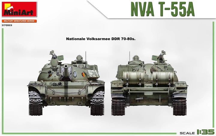 Сборная модель 1/35 танк NVA T-55A MiniArt 37083 - изображение 10