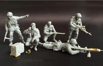 Сборная модель 1/35 британские десантники Второй мировой войны в боевом комплекте B Bronco - изображение 3