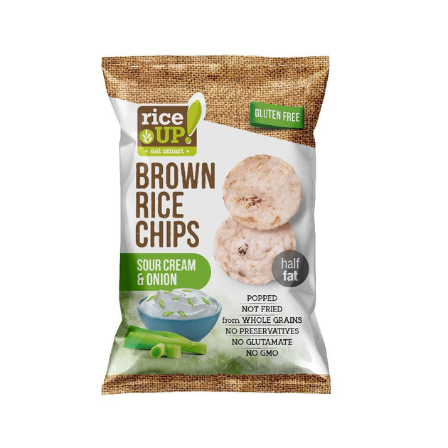 Чипсы рисовые со вкусом сметаны и лука Rice Up 60г от продавца: Капрезе ...