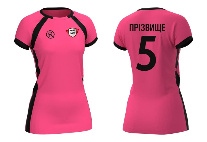 Футболка волейбольна жіноча RIGO TANGO Black-Pink M - зображення 2