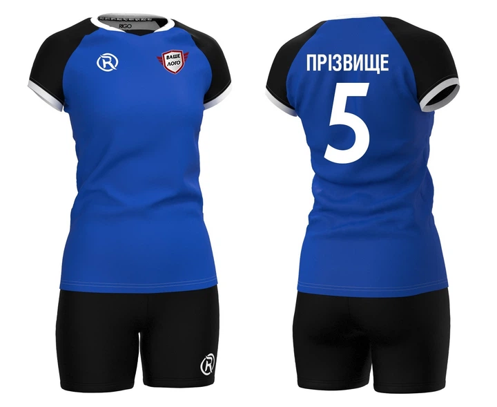 Волейбольна форма жіноча RIGO MEDUSA Black-Blue 2XL - зображення 2