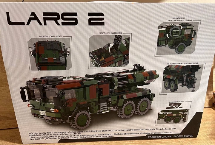 Конструктор﻿﻿ Немецкая самоходная РСЗО LARS-2 XingBao XB-06048 986