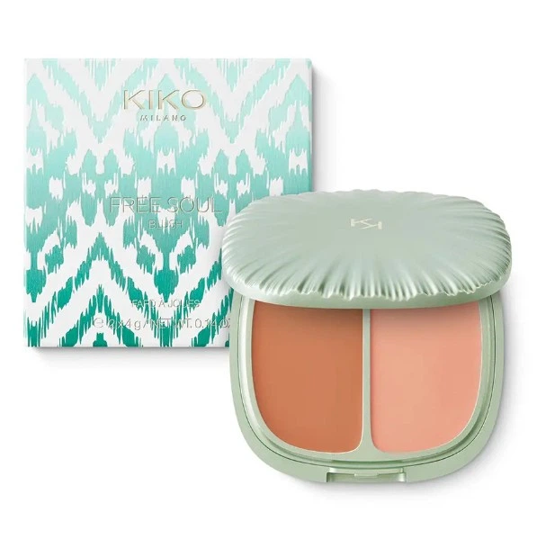 Кремовые румяна двойные Kiko Milano Free Soul Blush 01 Biscuit Chance - Фото 2 Кремовые румяна двойные Kiko Milano Free Soul Blush 01 Biscuit Chance - изображение 2