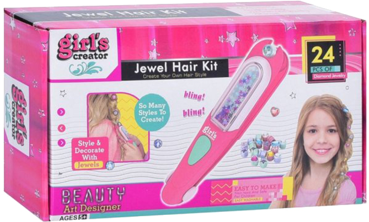 Zestaw do zaplatania włosów Madej Jewel Hair Kit z koralikami (5903631431678) - obraz 1