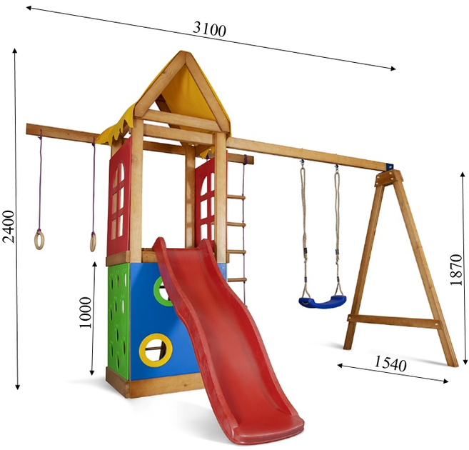 Дитячий ігровий комплекс SportBaby Babyland 25 - зображення 3