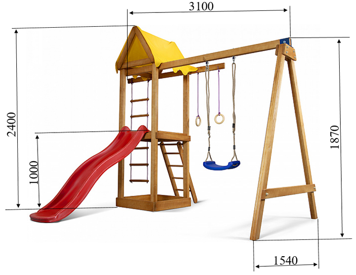 Детский игровой комплекс SportBaby Babyland 18 - Фото 4 Детский игровой комплекс SportBaby Babyland 18 - изображение 4
