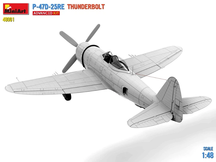Сборная модель 1/48 самолет Republic P-47D-25RE Thunderbolt (Расширенный комплект) Miniart 48001 - Фото 3 Сборная модель 1/48 самолет Republic P-47D-25RE Thunderbolt (Расширенный комплект) Miniart 48001 - изображение 3