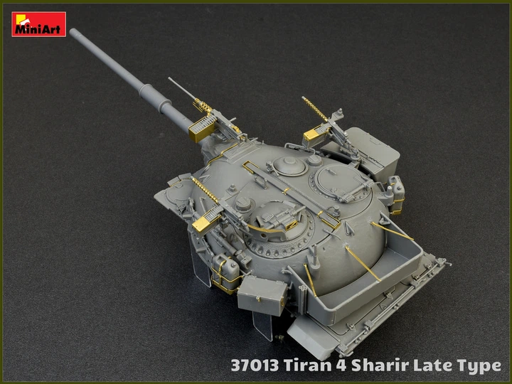 Удельная модель 1/35 Средний танк ЦАХАЛ Tiran 4 Sharir Late Type (Интерьерный комплект) MiniArt 37013 - изображение 3