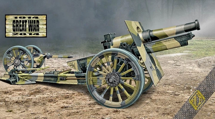 Сборная модель 1/72 американская 155-мм гаубица 1918 года деревянные колеса, французский заказ ACE 72544 - Фото 2 Сборная модель 1/72 американская 155-мм гаубица 1918 года деревянные колеса, французский заказ ACE 72544 - изображение 2