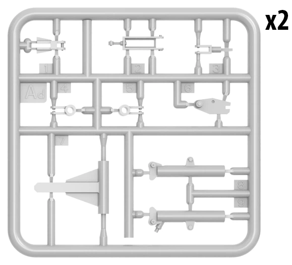 Сборная модель 1/35 Минный трал КМТ-7 (Т-55, Т-62, Т-64, Т-72, Т-80, Т-90, БМР-1, БМР-2, БМР-3) MiniA - изображение 3