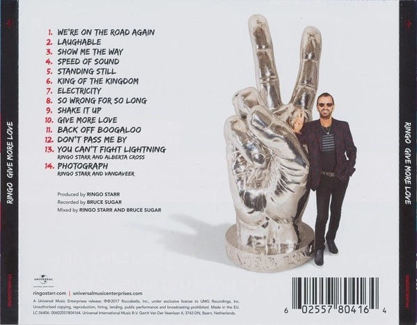 RINGO STARR – Give More Love (CD, EU) - Фото 2 RINGO STARR – Give More Love (CD, EU) - изображение 2
