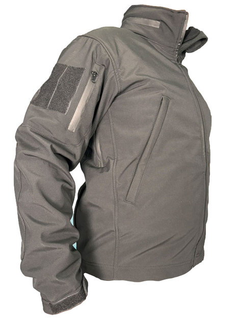Куртка Soft Shell із фліс кофтою чорна Pancer Protection 46 - зображення 2