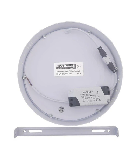 Светильник накладной LED Round AL504 Downlight 18W-220V-1300L-4000K Alum TNSy - Фото 4 Светильник накладной LED Round AL504 Downlight 18W-220V-1300L-4000K Alum TNSy - изображение 4