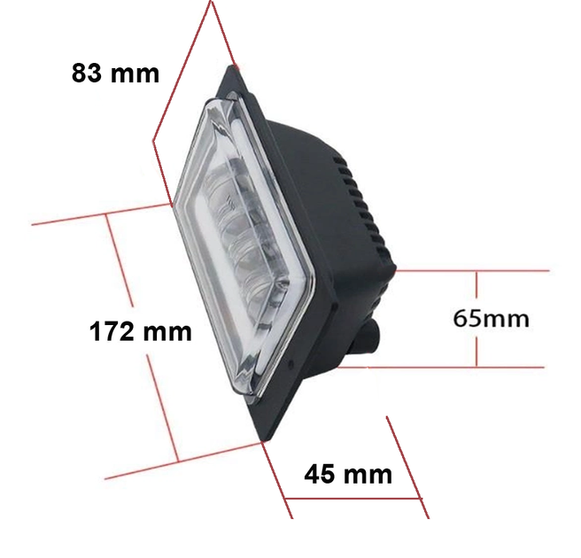 Противотуманная LED фара с ДХВ для Лада ВАЗ 2110, 2110, 2111, 2112, 2114, 2115 - зображення 4