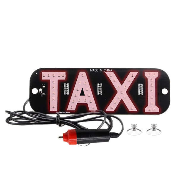 Шашка фонарь знак такси 