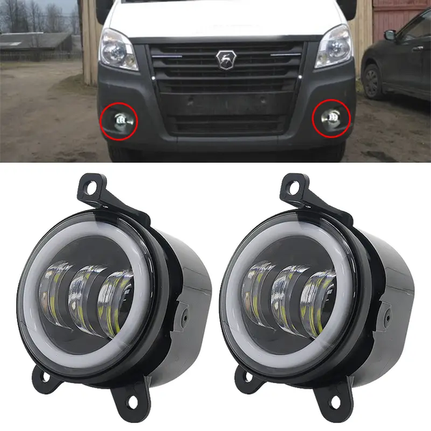 Протитуманна фара LED ПТФ з ДХВ та поворотником, ВАЗ, Priora, Газель, Chevrolet - зображення 7