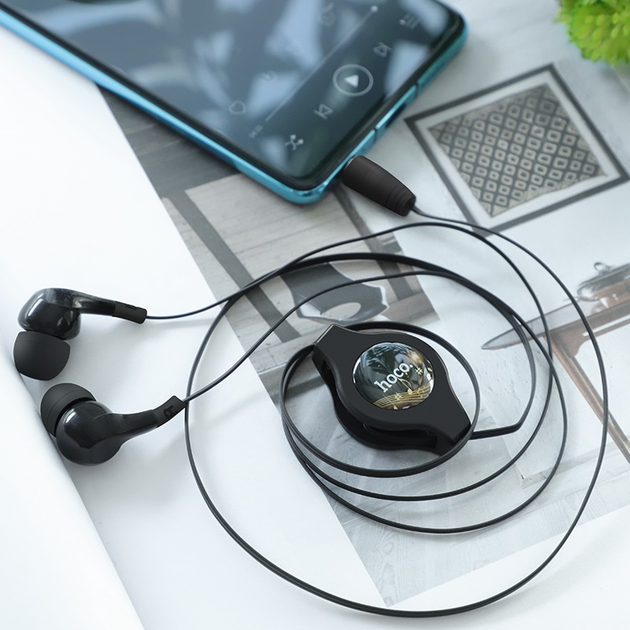 Навушники вакуумні з мікрофоном гарнітура HOCO M68 HiFi Чорний - зображення 8