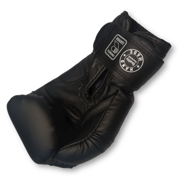 Боксерские перчатки BOXER 8 оz кожвинил черные - изображение 2
