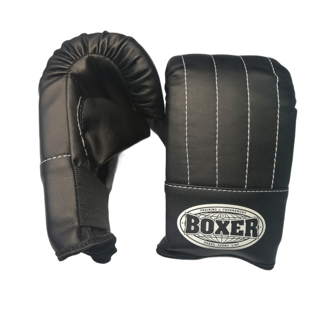 Перчатки Тренировочные BOXER L кожвинил черные - изображение 5