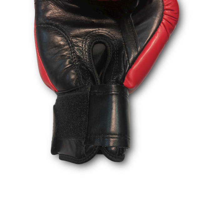 Боксерские перчатки BOXER 10 оz кожа Элит красные - изображение 4