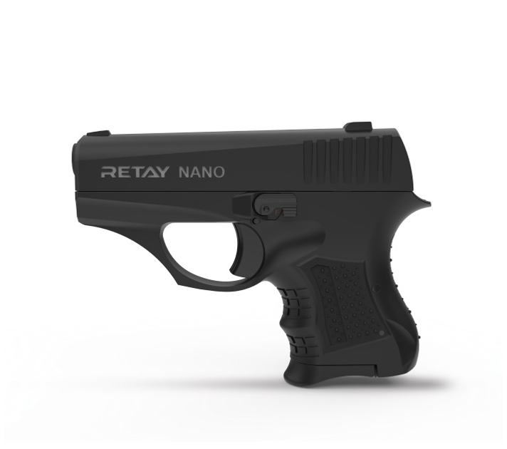 Стартовий пістолет Retay Nano 8 mm Black - зображення 1