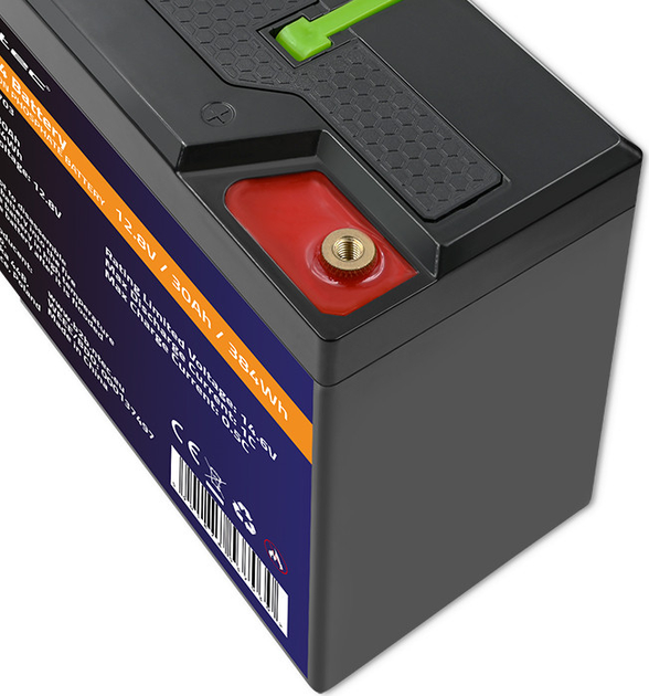 Akumulator Qoltec LiFePO4 Litowo-Żelazowo-Fosforanowy 12.8V 30Ah 384Wh BMS 53703 (5901878537030) - obraz 5