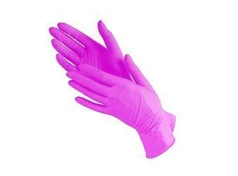 Одноразові рукавички нітрилові нестерильні без пудри Safe Touch Advanced Рожеві 100 шт Розмір S. Medicom - зображення 1