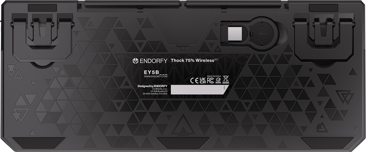 Клавіатура бездротова Endorfy Thock 75% NO Kailh Box Black Wireless Black (EY5B008) - зображення 14