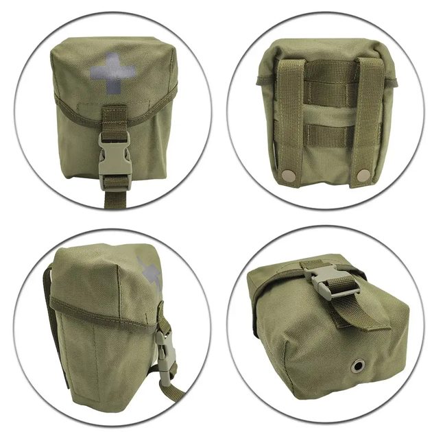 Аптечка сумка-укладка Acropolis медицинская Cordura Ranger Green СУМ-3 Хаки - изображение 4