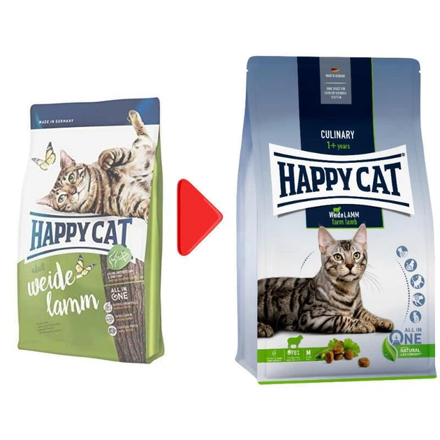 Happy Cat (Хеппи Кэт) Culinary Adult Weide-Lamm - Сухой корм с ягненком для взрослых котов, 10 кг - Фото 3 Happy Cat (Хеппи Кэт) Culinary Adult Weide-Lamm - Сухой корм с ягненком для взрослых котов, 10 кг - изображение 3