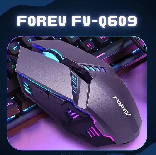 Ігровий комплект FOREV FV-Q609 клавіатура механічна з оптичною мишкою, підсвічуванням, дротовий - зображення 3