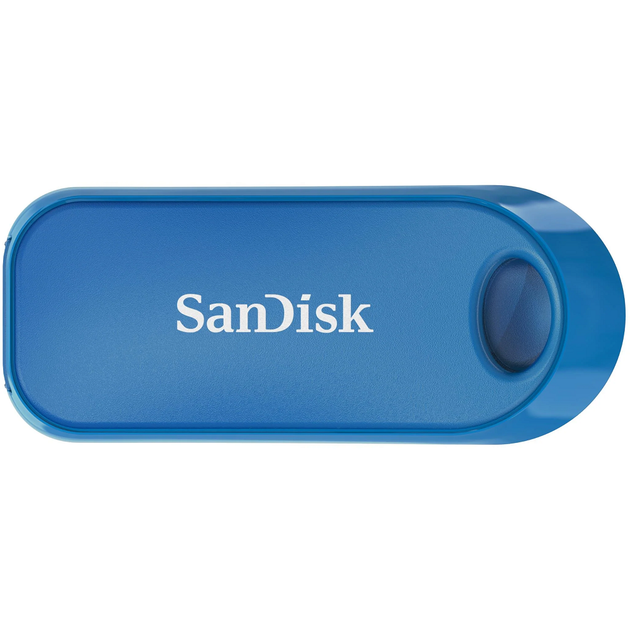 Флеш-накопичувач SanDisk USB 2.0 Cruzer Snap 32Gb Blue (SDCZ62-032G-G35B) - Фото 3 Флеш-накопичувач SanDisk USB 2.0 Cruzer Snap 32Gb Blue (SDCZ62-032G-G35B) - зображення 3