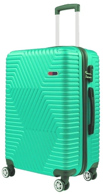 Средний пластиковый чемодан на колесах 70L GD Polo60k001 medium салатовый - изображение 2