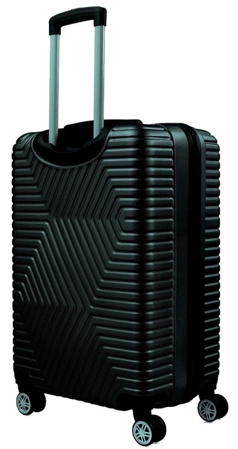 Маленький пластиковый чемодан на колесах 45L GD Polo 60k001 small черный - изображение 2