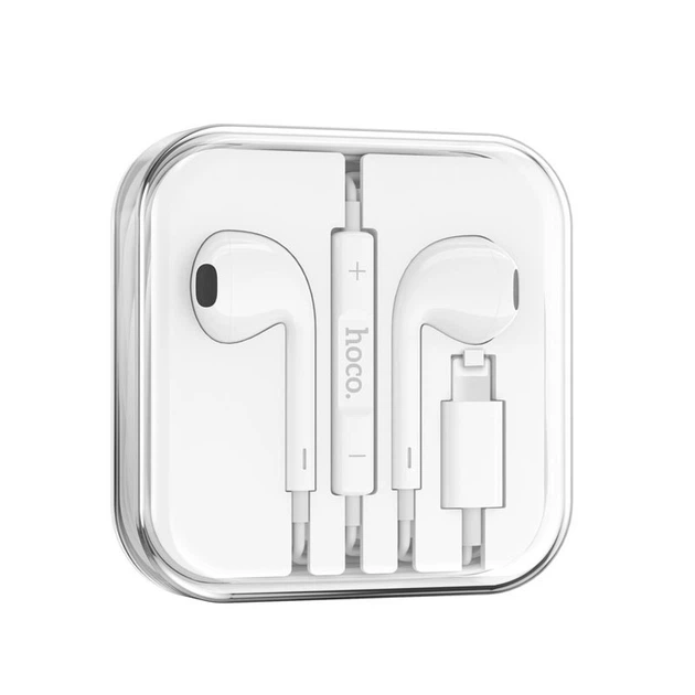 Навушники Hoco Lightning для iPhone 7|8|X|11|12|13|14 (white) - зображення 2