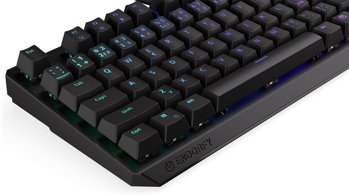 Клавіатура дротова Endorfy Thock TKL CZ Kailh Red USB Black (EY5C004) - зображення 8