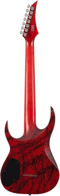 Электрогитара SOLAR GUITARS A2.7CANIBALISMO+ BLOOD RED OPEN PORE W/BLOOD SPLATTER - изображение 3