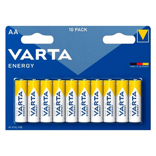 Батарейки Varta Energy AA/LR06 блистер 10шт (4008496674398) - Фото 1 Батарейки Varta Energy AA/LR06 блистер 10шт (4008496674398) - изображение 1