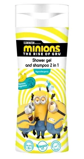 Żel pod prysznic i szampon Minionki Wejście Gru 2 w 1 Banan 300 ml (5060537183244) - obraz 1