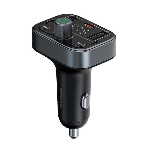 Адаптер автомобільний Baseus S-09 Pro Series Car FM Transmitter BT5.3 PD/QC 18W/2.4A black - зображення 9