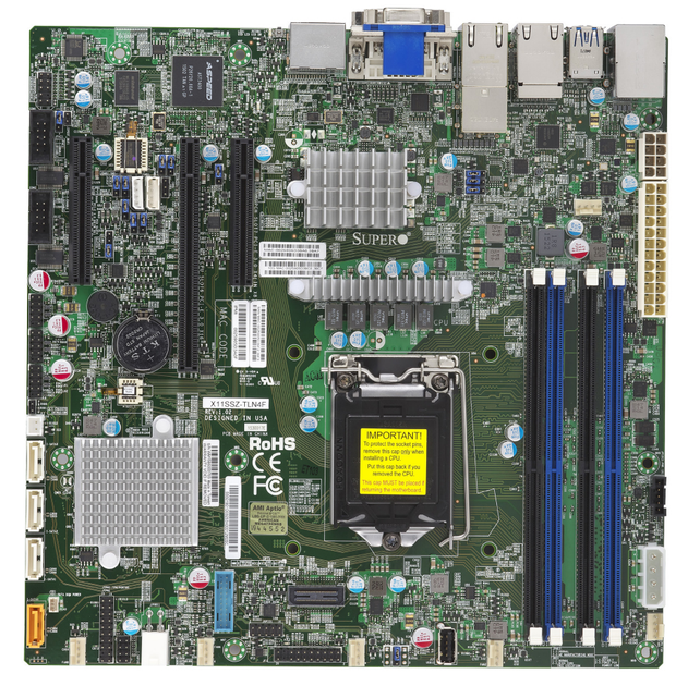Płyta główna Supermicro MBD-X11SSZ-F-O (s1151, Intel C236, PCI-Ex16) - obraz 1