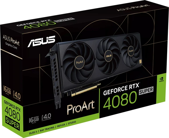 Видеокарта ASUS PCI-Ex GeForce RTX 4080 SUPER ProArt 16GB GDDR6X
