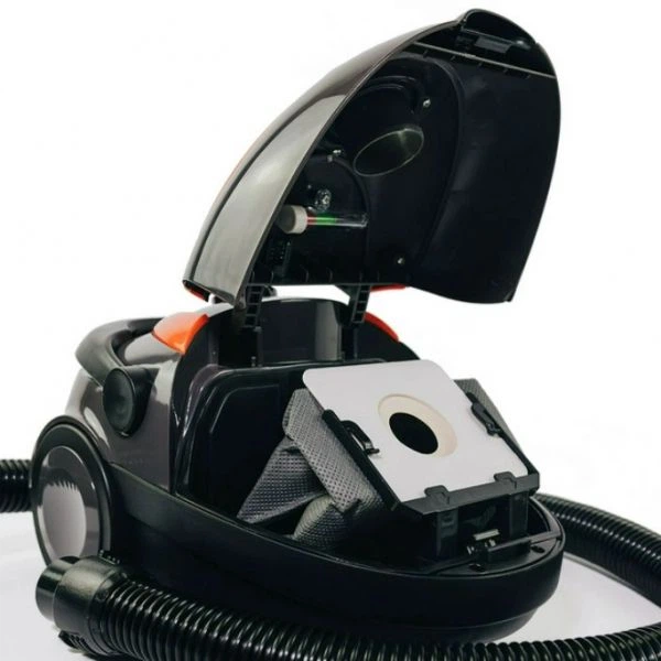 Контейнерний циклонний пилосос Grunhelm GVC8208, 1600 Вт, HEPA, 2 л, чорний/помаранчевий - Фото 3 Контейнерний циклонний пилосос Grunhelm GVC8208, 1600 Вт, HEPA, 2 л, чорний/помаранчевий - зображення 3