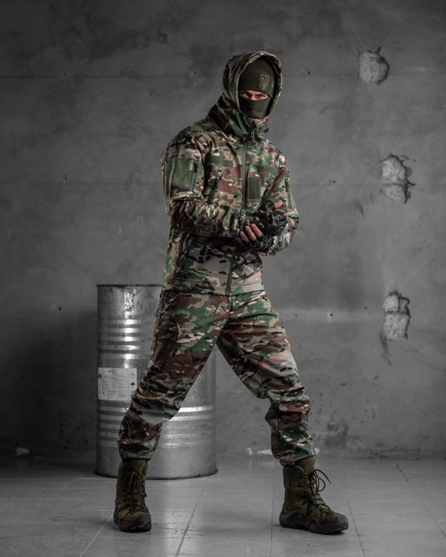 Тактичний костюм софтшел мультикам aura XXL - зображення 2