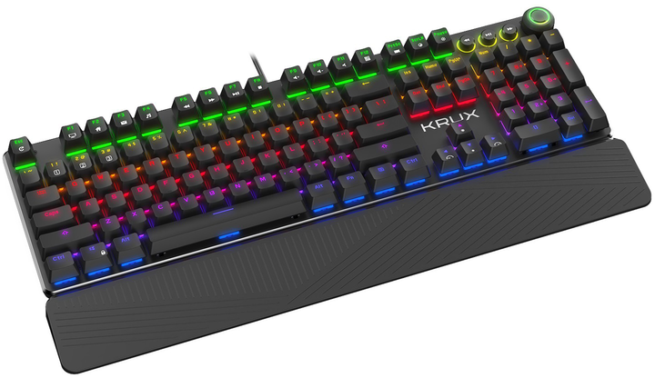 Клавіатура Krux Crato Pro RGB Outemu Brown (KRX0085) - зображення 6