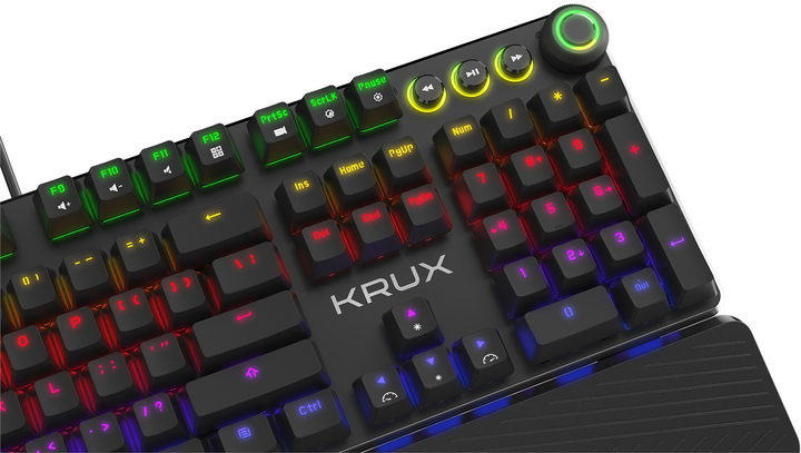 Клавіатура Krux Crato Pro RGB Outemu Brown (KRX0085) - зображення 9
