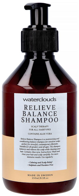 Szampon do włosów Waterclouds Relieve Balance Shampoo równoważący 250 ml (7350020926051) - obraz 1