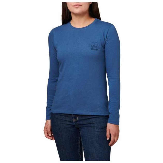 Женская футболка на длинный рукав 5.11 ALL HOGS GO TO HEAVEN LONG SLEEVE TEE 69225 Small, Ensign Blue - изображение 1