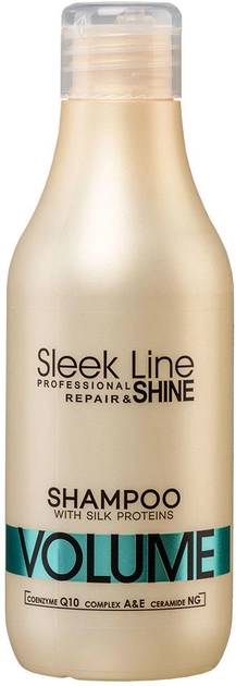 Szampon do włosów Stapiz Sleek Line Repair Volume Shampoo z jedwabiem zwiększający objętość 300 ml (5904277710455) - obraz 1