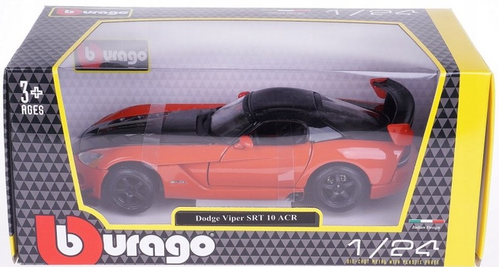 Samochód Bburago Dodge Viper SRT 10 ACR 1:24 (4893993008247) - obraz 1
